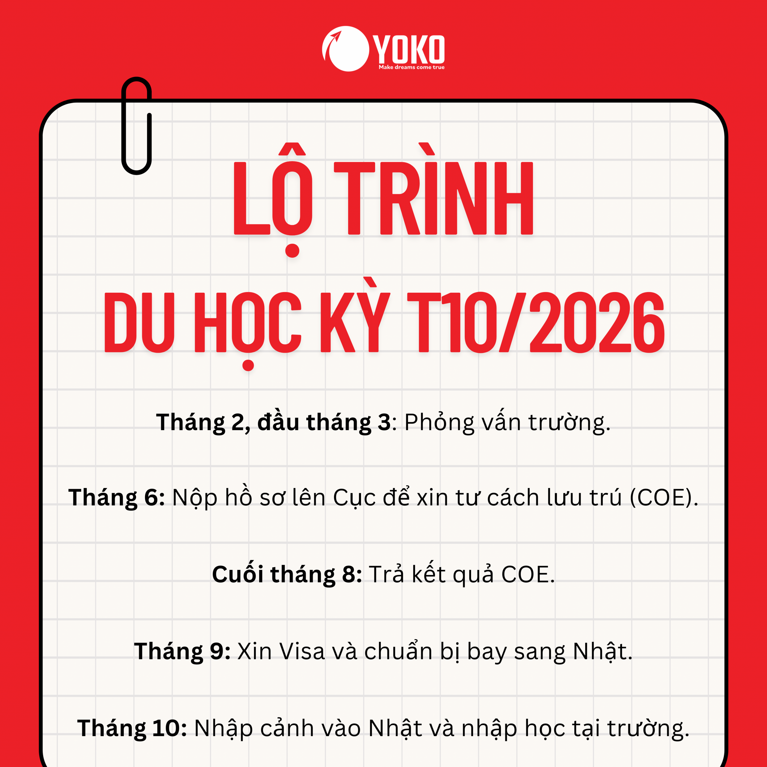 Du học Nhật Bản 2026: Sự thật về du học Nhật Bản kỳ tháng 10/2026