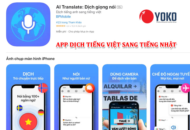 APP AI Translate: Dịch giọng nói