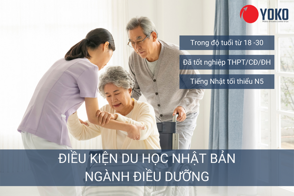 Chi tiết điều kiện du học Nhật Bản ngành Điều dưỡng