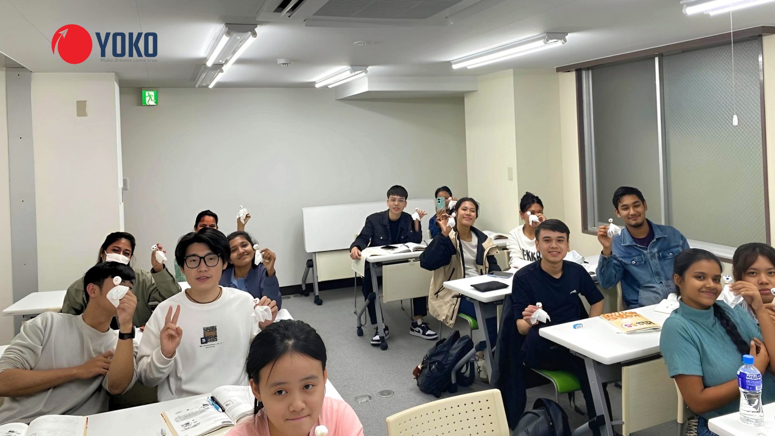 Buổi học tại Học viện giáo dục quốc tế Manwa