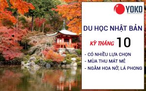Du học Nhật bản kỳ tháng 10